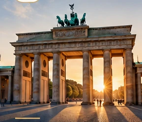 Synthetic view of the Brandenburg Gate, Berlin